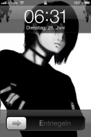 Bekannter Lockscreen auf dem iPhone - dieser wurde als Vorbild genommen Bekannter Lockscreen auf dem iPhone - dieser wurde als Vorbild genommen