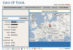 Lokalisierung laut IP-Adresse (Geoiptool.com) Lokalisierung laut IP-Adresse (Geoiptool.com)