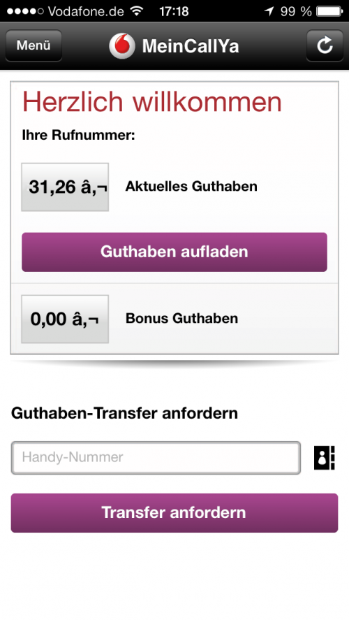 "Mein CallYa"-App kann helfen