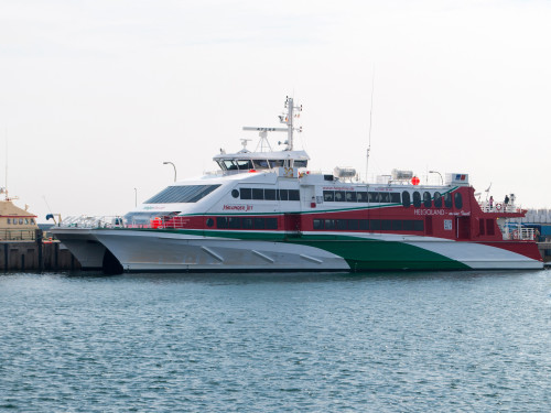 Halunder Jet auf Helgoland