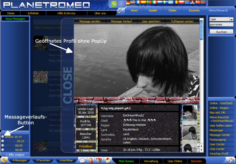 Löschen planetromeo account PlanetRomeo