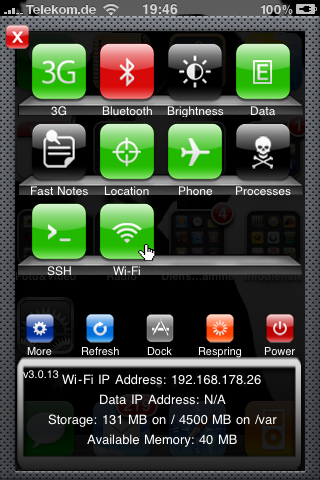 SBSettings Startbild 1 SBSettings Startbild 1