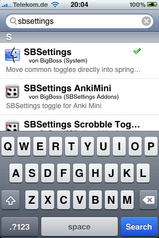SBSSettings Cydia SBSSettings Cydia