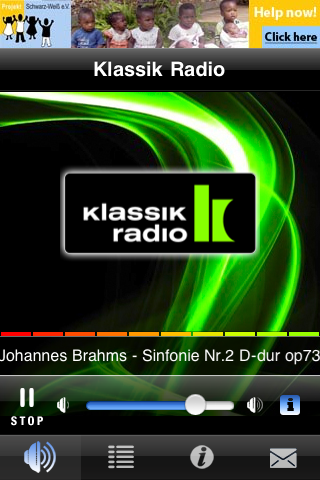 Screenshot  Klassik Radio