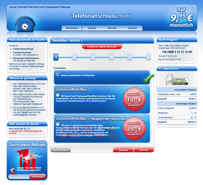 Den Gutscheincode könnt ihr bis zum 31. Mai 2010 verwenden.  Die  Box findet ihr bei der Bestellung unten links