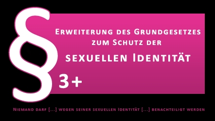 Niemand darf wegen seiner sexuellen Identität benachteiligt werden.