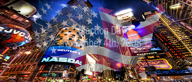 Header auf NYC-Hennes-Welt zu Wahl in den USA 2008 Header auf NYC-Hennes-Welt zu Wahl in den USA 2008