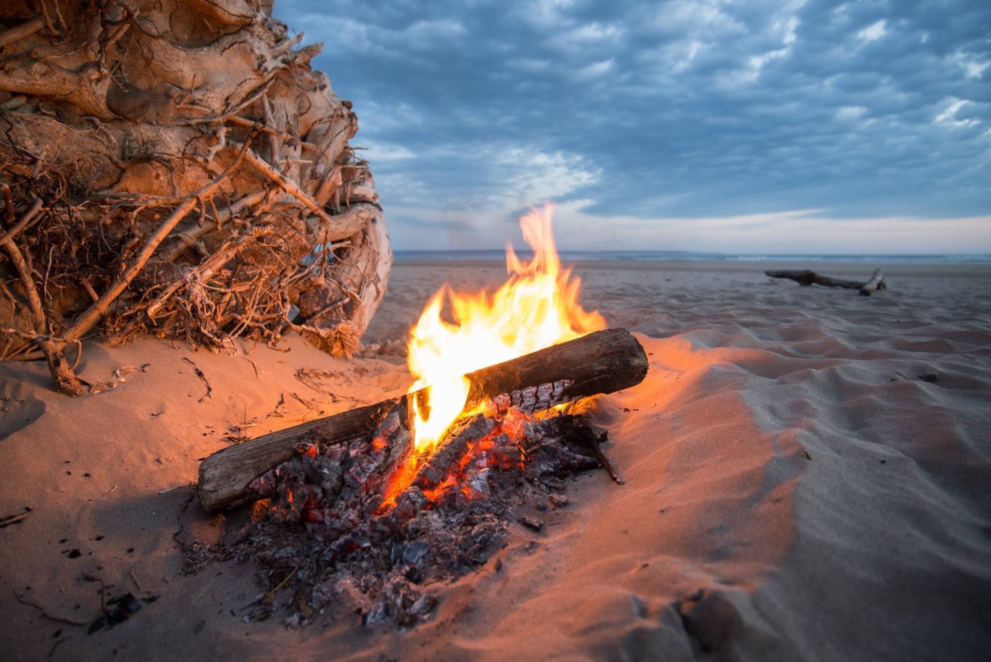 Lagerfeuer am Strand