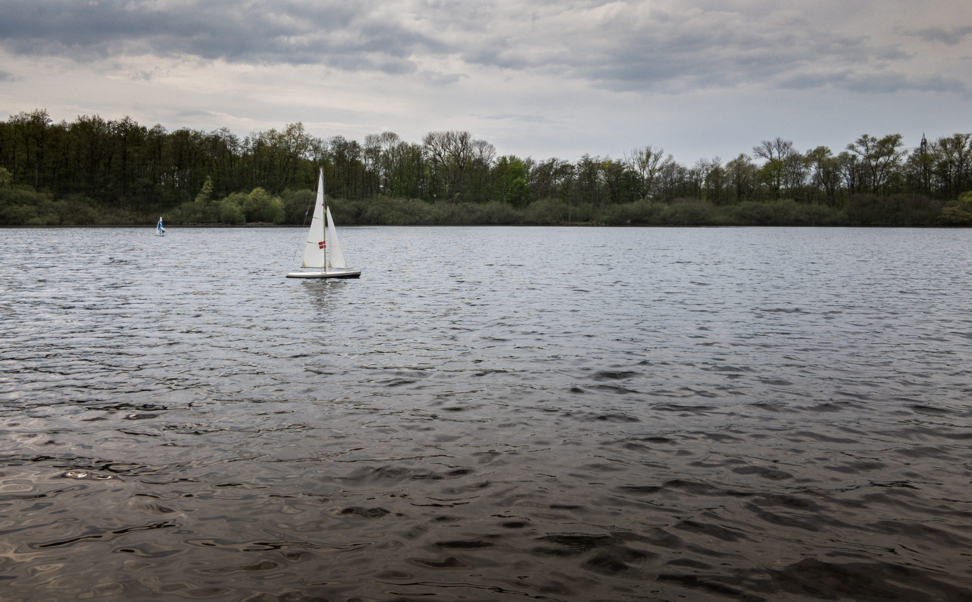 Segelboote auf dem Krupunder See