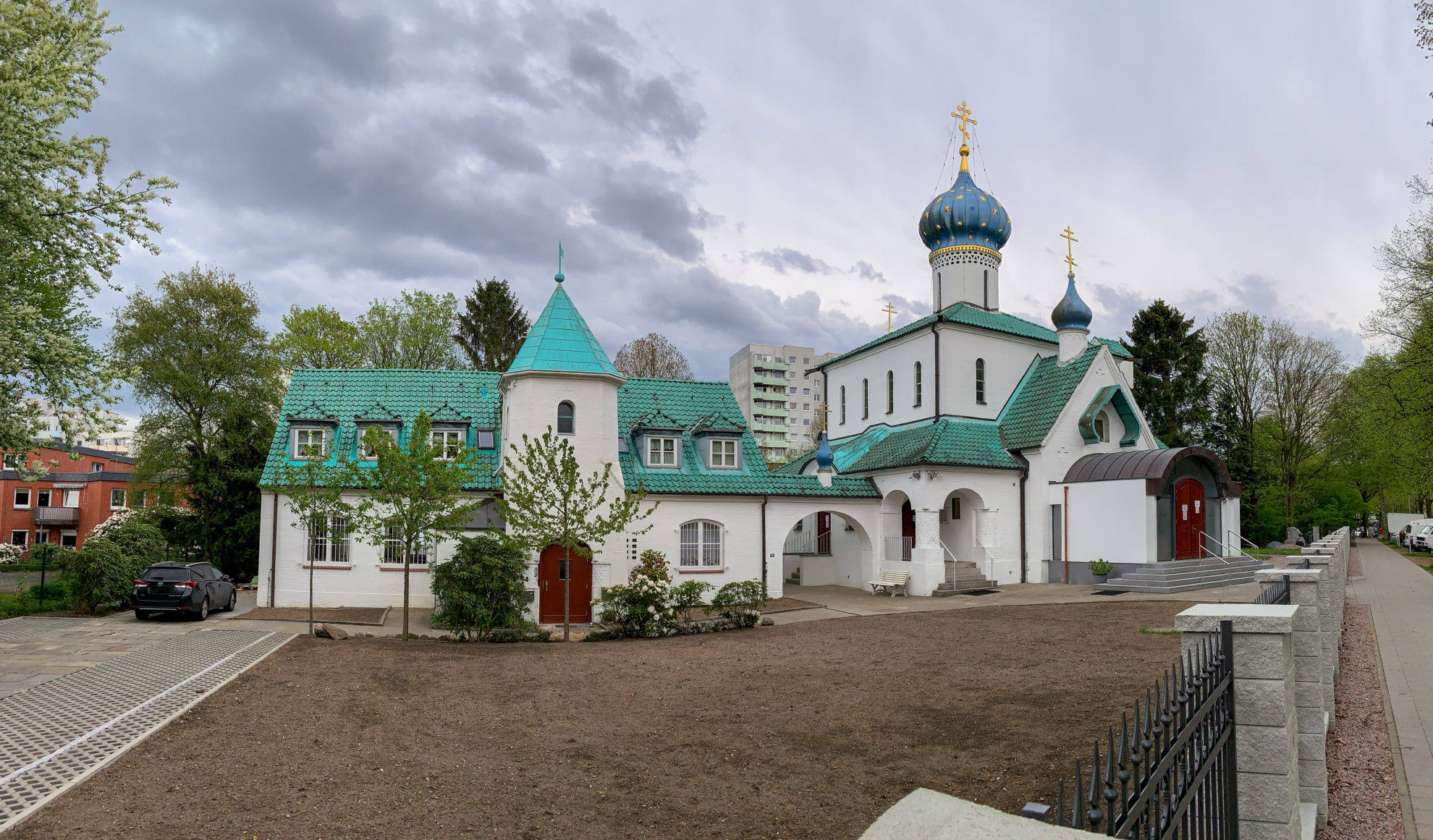 Panoramabild der Kirche des heiligen Prokopa