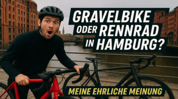Gravelbike oder Rennrad in Hamburg? Meine ehrliche Meinung für Einsteiger (AI Bild)
